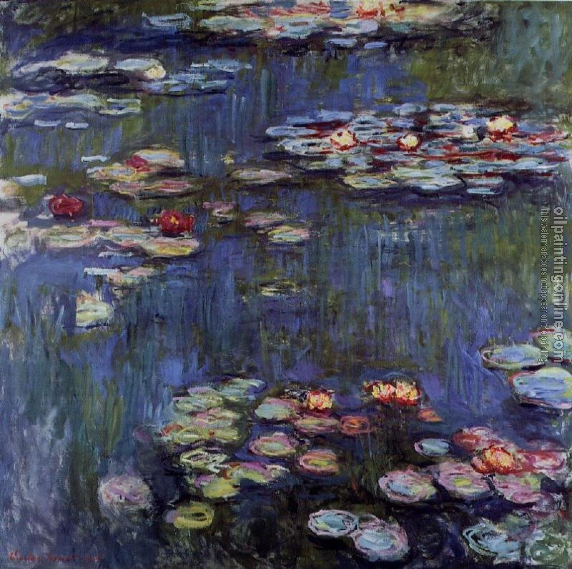 Monet, Claude Oscar - Water Lilies